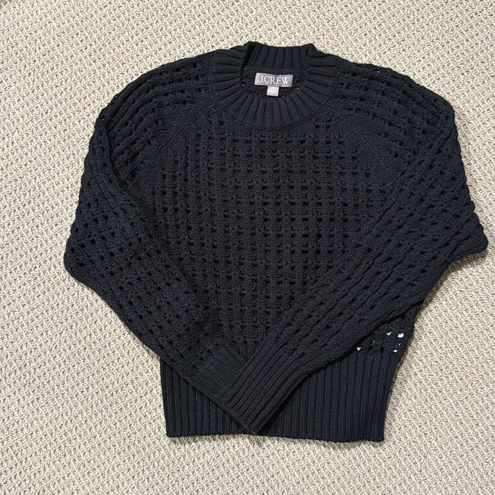 J. Crew Loose Knit Cotton Crewneck - Women’s Size XXS